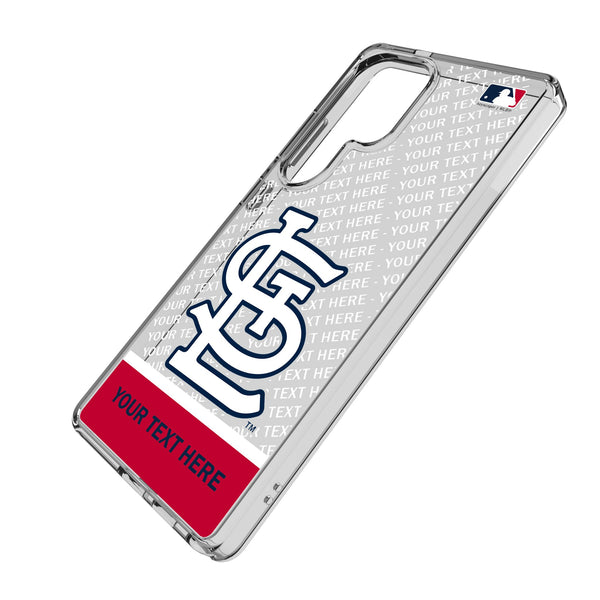 St Louis Cardinals Personalized EndZone Plus Galaxy Clear Phone Case for Samsung Galaxy Iso.Jpg