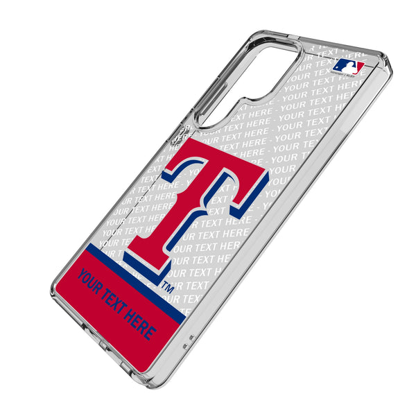 Texas Rangers Personalized EndZone Plus Galaxy Clear Phone Case for Samsung Galaxy Iso.Jpg