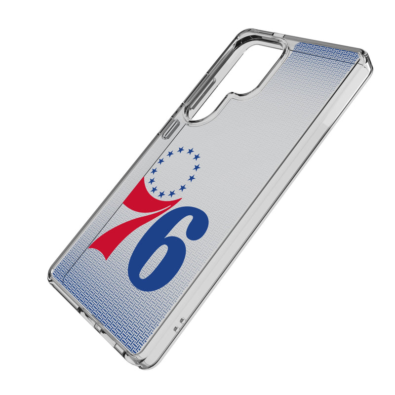 Philadelphia 76ers Linen Galaxy Clear Phone Case for Samsung Galaxy Iso.Jpg