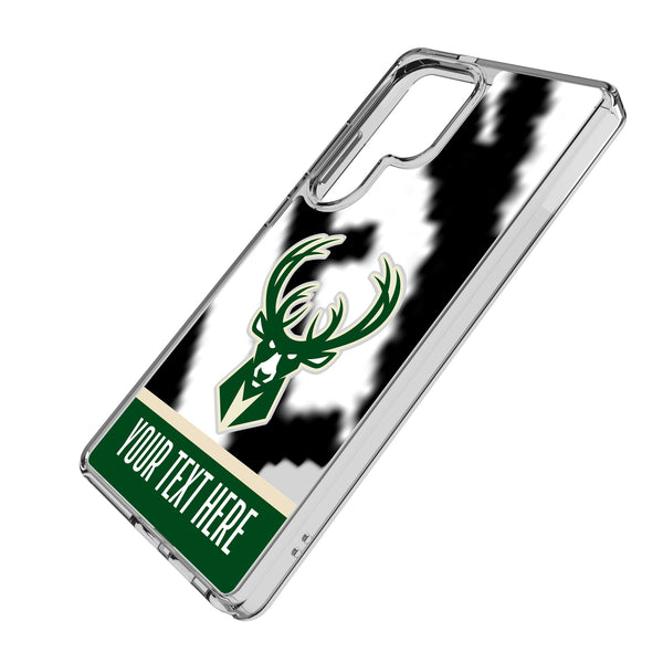 Milwaukee Bucks Personalized EndZone Plus Galaxy Clear Phone Case for Samsung Galaxy Iso.Jpg