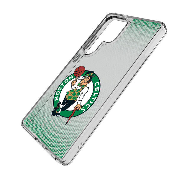 Boston Celtics Linen Galaxy Clear Phone Case for Samsung Galaxy Iso.Jpg