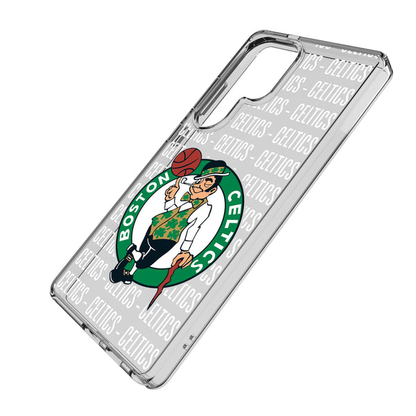 Boston Celtics Text Backdrop Galaxy Clear Phone Case for Samsung Galaxy Iso.Jpg