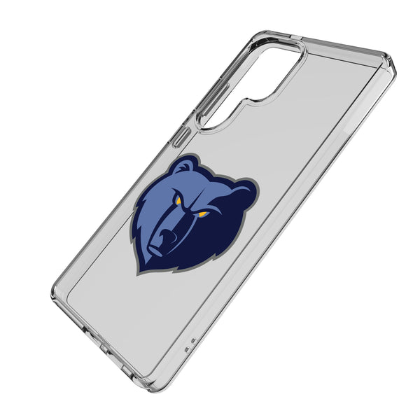 Memphis Grizzlies Text Backdrop Galaxy Clear Phone Case for Samsung Galaxy Iso.Jpg