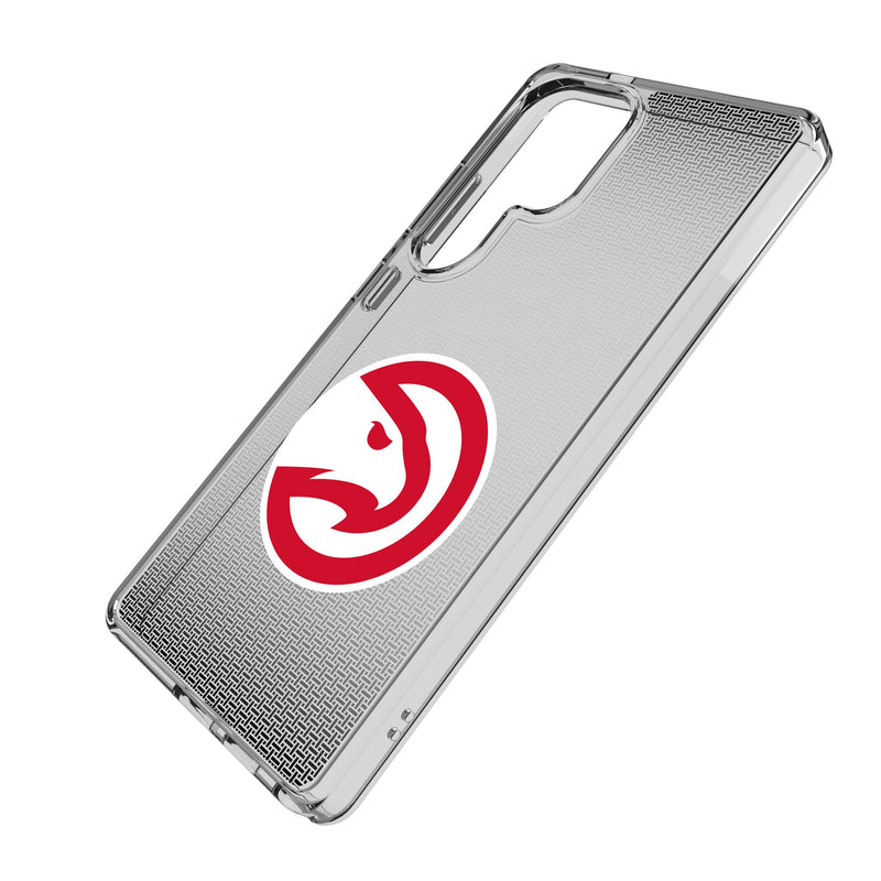 Atlanta Hawks Linen Galaxy Clear Phone Case for Samsung Galaxy Iso.Jpg