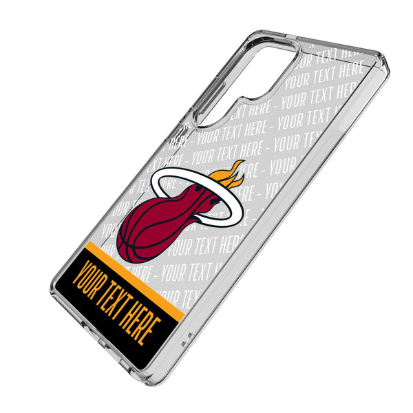 Miami Heat Personalized EndZone Plus Galaxy Clear Phone Case for Samsung Galaxy Iso.Jpg