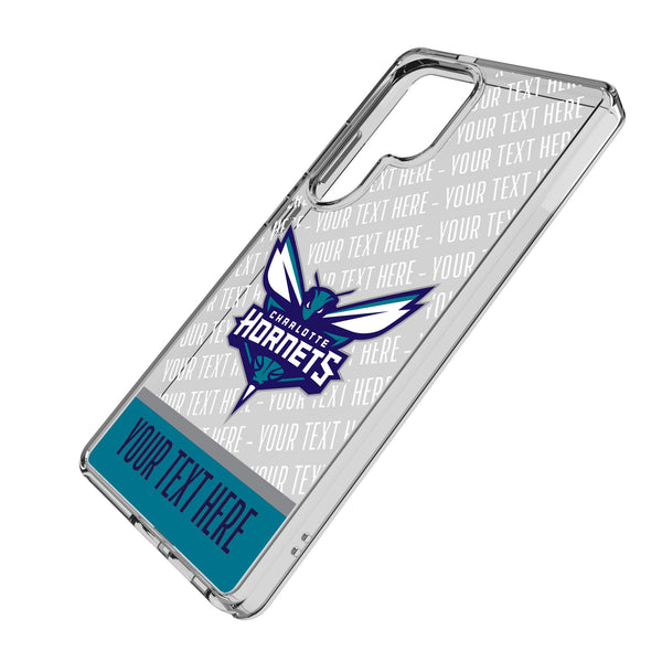 Charlotte Hornets Personalized EndZone Plus Galaxy Clear Phone Case for Samsung Galaxy Iso.Jpg