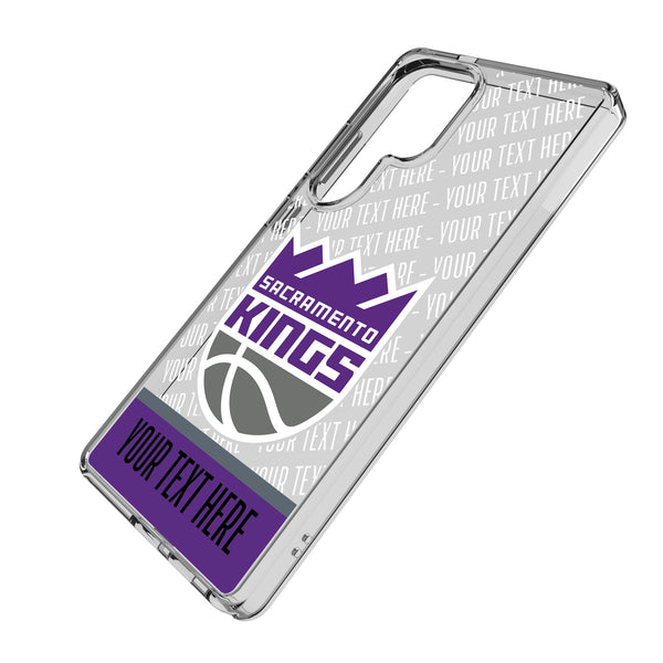 Sacramento Kings Personalized EndZone Plus Galaxy Clear Phone Case for Samsung Galaxy Iso.Jpg