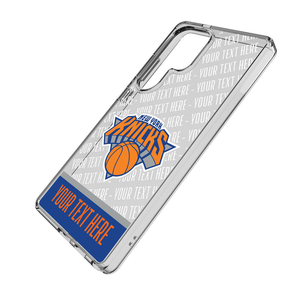 New York Knicks Personalized EndZone Plus Galaxy Clear Phone Case for Samsung Galaxy Iso.Jpg