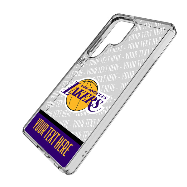 Los Angeles Lakers Personalized EndZone Plus Galaxy Clear Phone Case for Samsung Galaxy Iso.Jpg