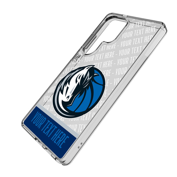 Dallas Mavericks Personalized EndZone Plus Galaxy Clear Phone Case for Samsung Galaxy Iso.Jpg