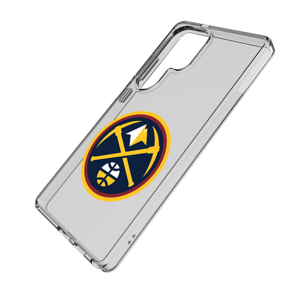Denver Nuggets Text Backdrop Galaxy Clear Phone Case for Samsung Galaxy Iso.Jpg