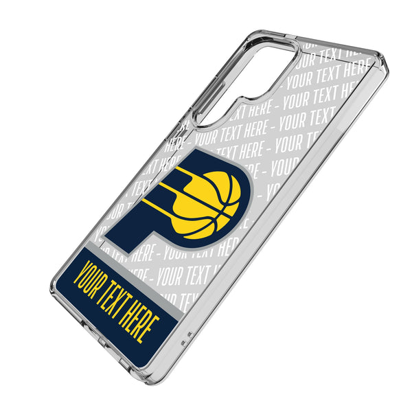 Indiana Pacers Personalized EndZone Plus Galaxy Clear Phone Case for Samsung Galaxy Iso.Jpg