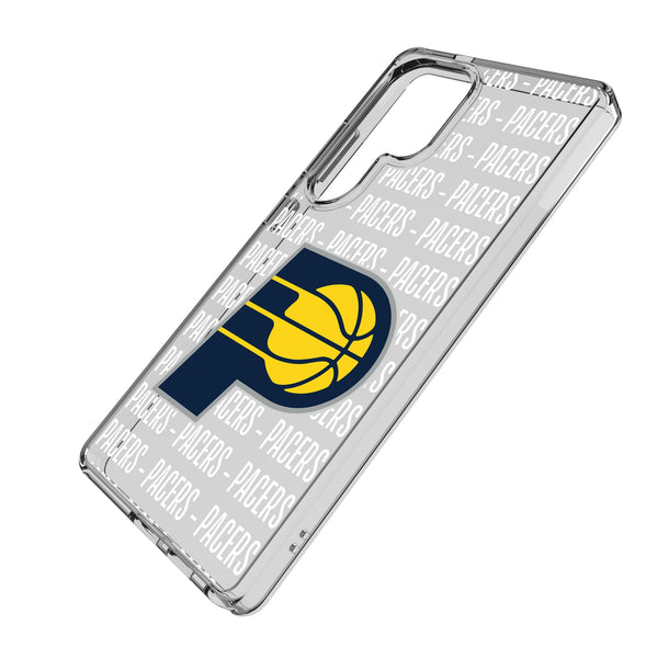 Indiana Pacers Text Backdrop Galaxy Clear Phone Case for Samsung Galaxy Iso.Jpg
