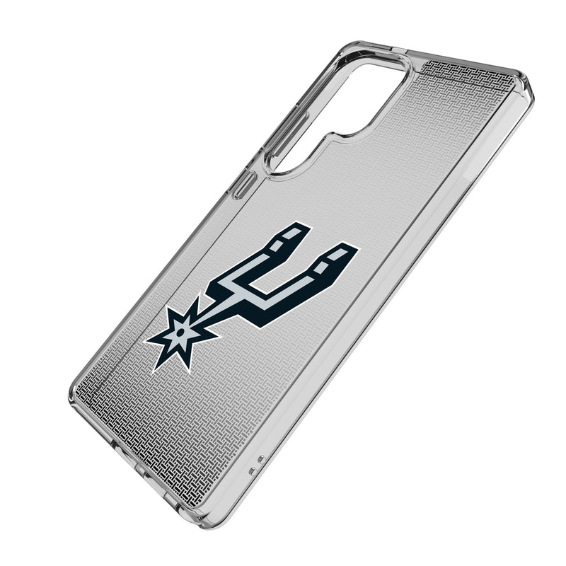 San Antonio Spurs Linen Galaxy Clear Phone Case for Samsung Galaxy Iso.Jpg