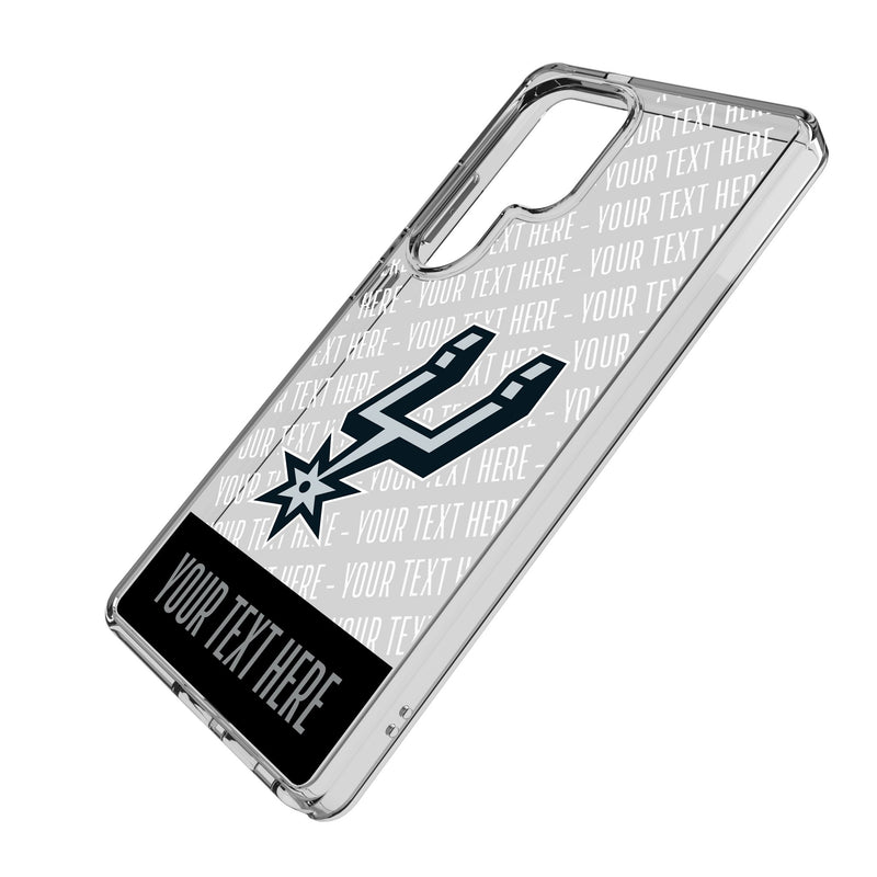 San Antonio Spurs Personalized EndZone Plus Galaxy Clear Phone Case for Samsung Galaxy Iso.Jpg