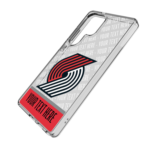 Portland Trail Blazers Personalized EndZone Plus Galaxy Clear Phone Case for Samsung Galaxy Iso.Jpg