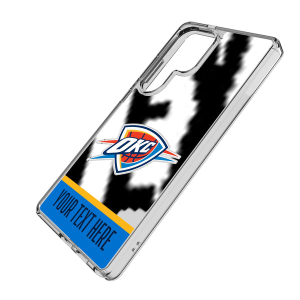 Oklahoma City Thunder Personalized EndZone Plus Galaxy Clear Phone Case for Samsung Galaxy Iso.Jpg