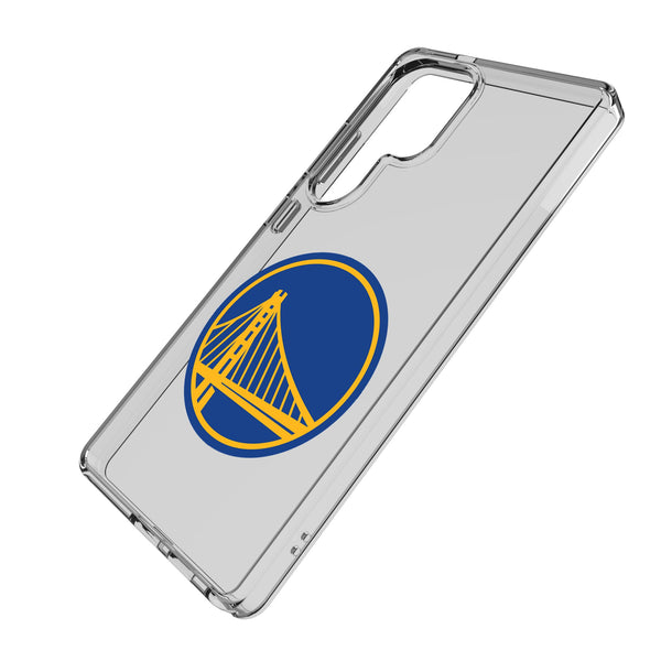 Golden State Warriors Text Backdrop Galaxy Clear Phone Case for Samsung Galaxy Iso.Jpg