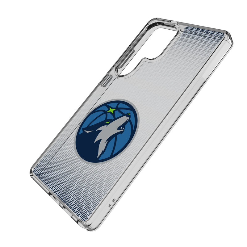 Minnesota Timberwolves Linen Galaxy Clear Phone Case for Samsung Galaxy Iso.Jpg