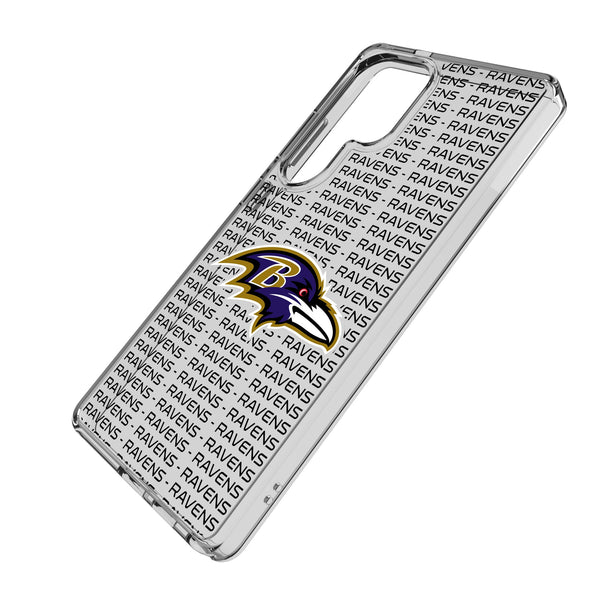 Baltimore Ravens Text Backdrop Galaxy Clear Phone Case for Samsung Galaxy Iso.Jpg