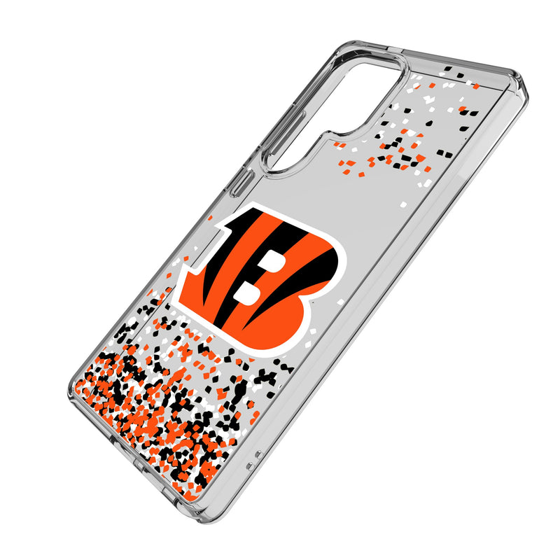 Cincinnati Bengals Confetti Galaxy Clear Phone Case for Samsung Galaxy Iso.Jpg