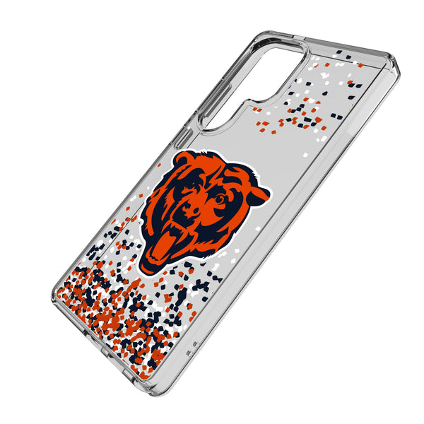 Chicago Bears Confetti Galaxy Clear Phone Case for Samsung Galaxy Iso.Jpg