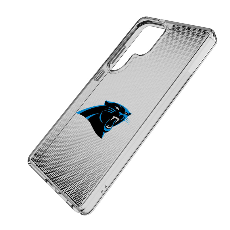 Carolina Panthers Linen Galaxy Clear Phone Case for Samsung Galaxy Iso.Jpg