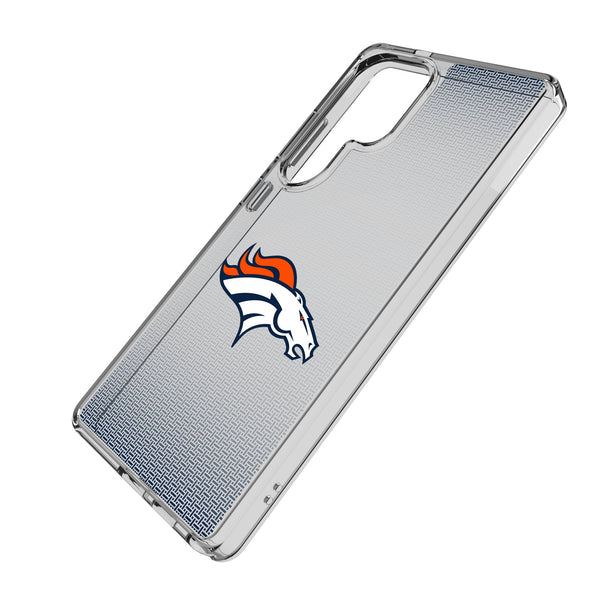 Denver Broncos Linen Galaxy Clear Phone Case for Samsung Galaxy Iso.Jpg