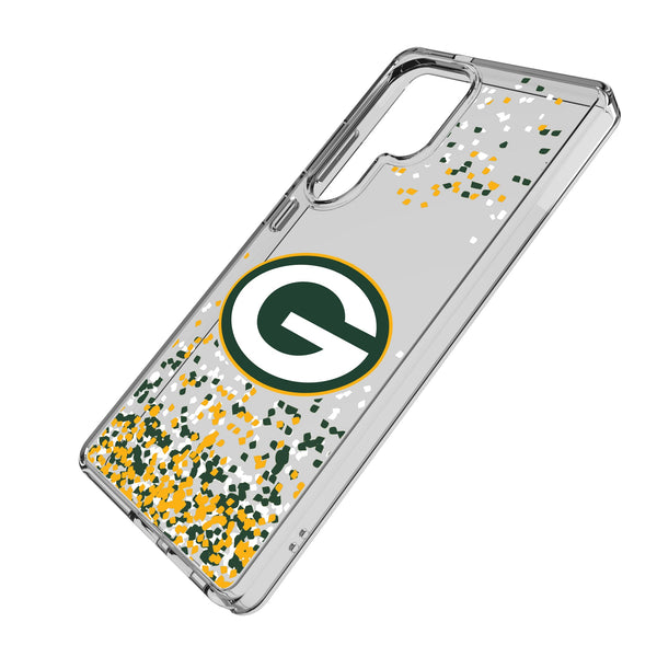 Green Bay Packers Confetti Galaxy Clear Phone Case for Samsung Galaxy Iso.Jpg