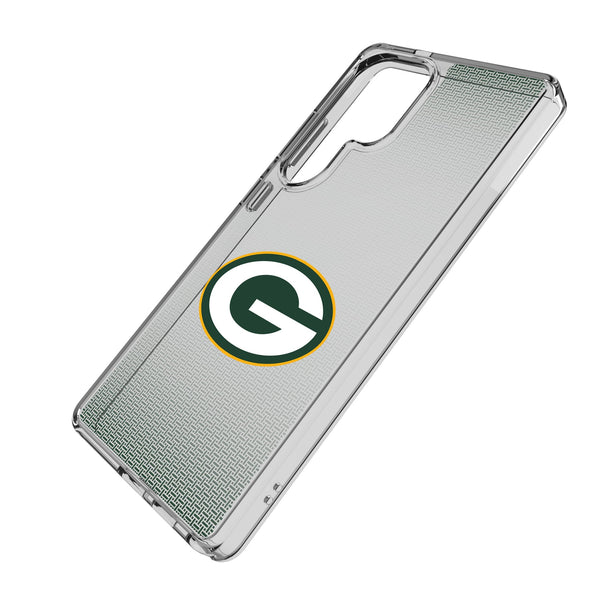 Green Bay Packers Linen Galaxy Clear Phone Case for Samsung Galaxy Iso.Jpg