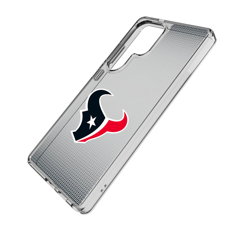 Houston Texans Linen Galaxy Clear Phone Case for Samsung Galaxy Iso.Jpg