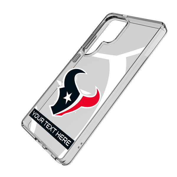 Houston Texans Personalized Tilt Galaxy Clear Phone Case for Samsung Galaxy Iso.Jpg