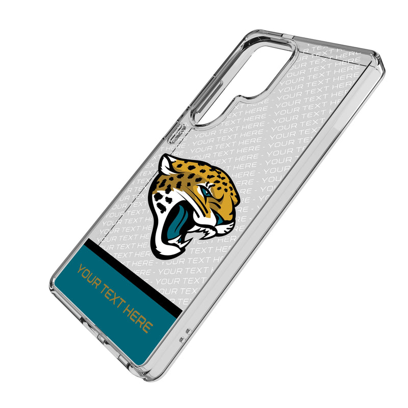 Jacksonville Jaguars Personalized EndZone Plus Galaxy Clear Phone Case for Samsung Galaxy Iso.Jpg