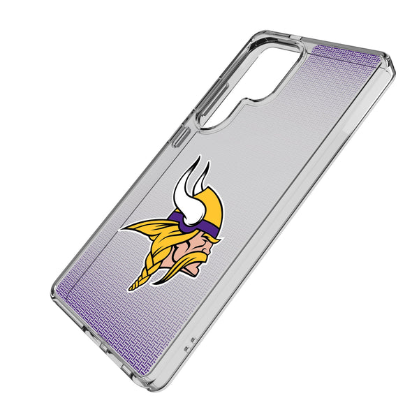 Minnesota Vikings Linen Galaxy Clear Phone Case for Samsung Galaxy Iso.Jpg