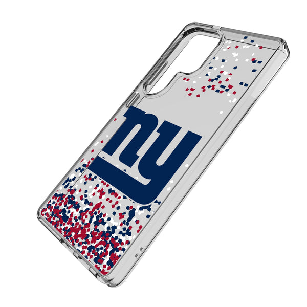 New York Giants Confetti Galaxy Clear Phone Case for Samsung Galaxy Iso.Jpg