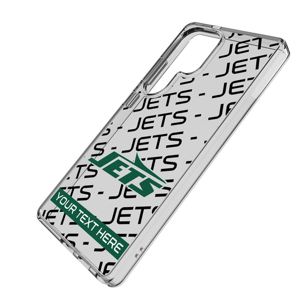 New York Jets Personalized Tilt Galaxy Clear Phone Case for Samsung Galaxy Iso.Jpg