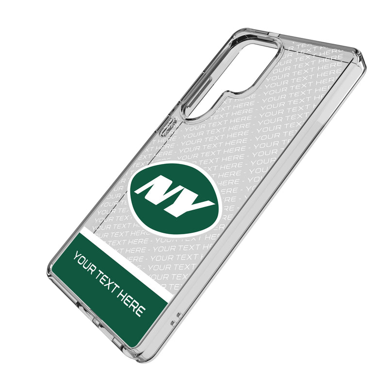 New York Jets Personalized EndZone Plus Galaxy Clear Phone Case for Samsung Galaxy Iso.Jpg