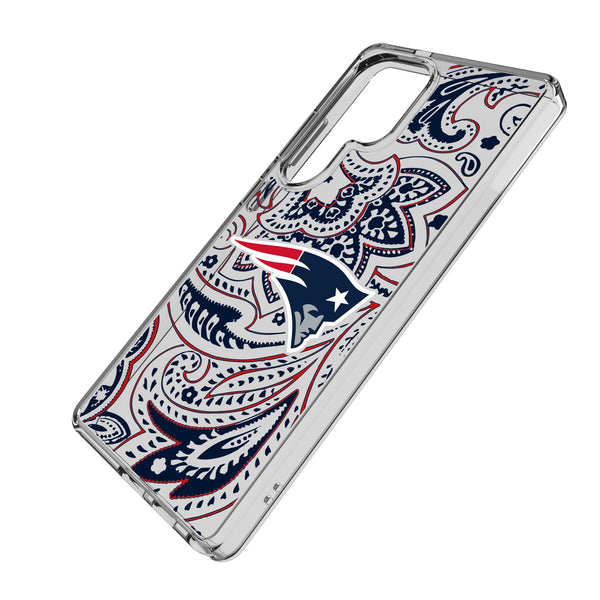 New England Patriots Paisley Galaxy Clear Phone Case for Samsung Galaxy Iso.Jpg
