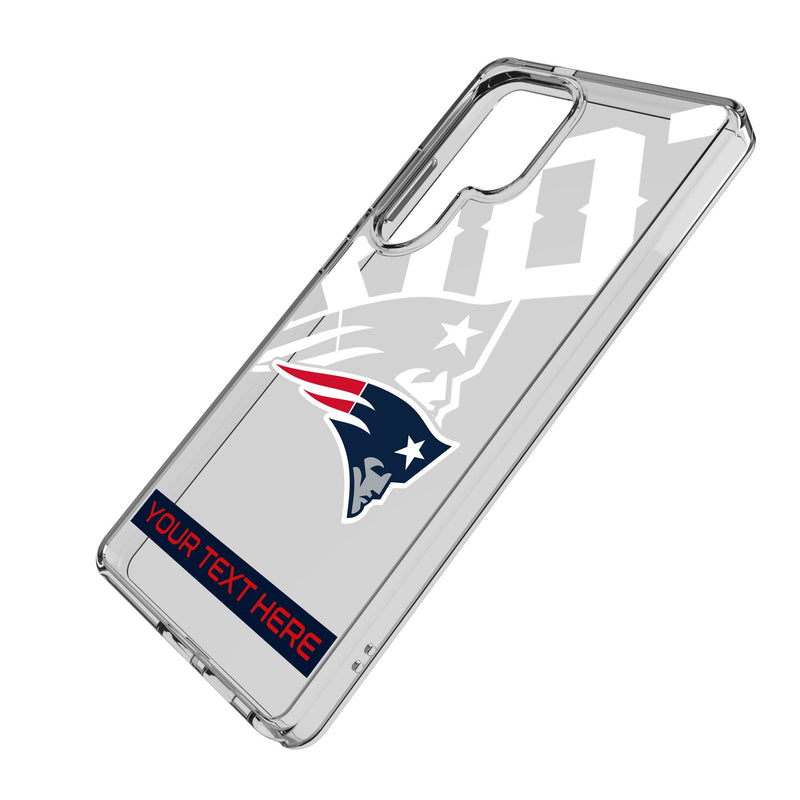 New England Patriots Personalized Tilt Galaxy Clear Phone Case for Samsung Galaxy Iso.Jpg