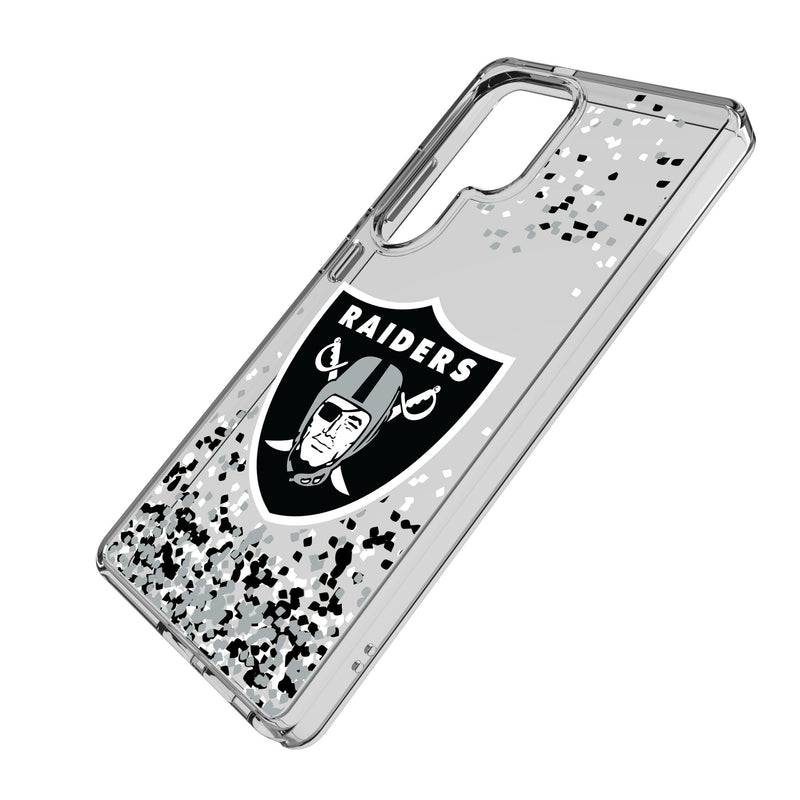 Las Vegas Raiders Confetti Galaxy Clear Phone Case for Samsung Galaxy Iso.Jpg