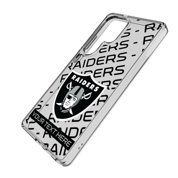 Las Vegas Raiders Personalized Tilt Galaxy Clear Phone Case for Samsung Galaxy Iso.Jpg