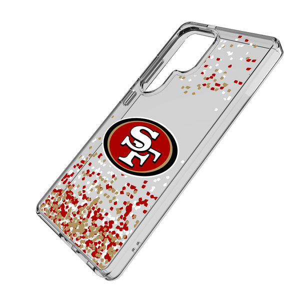San Francisco 49ers Confetti Galaxy Clear Phone Case for Samsung Galaxy Iso.Jpg