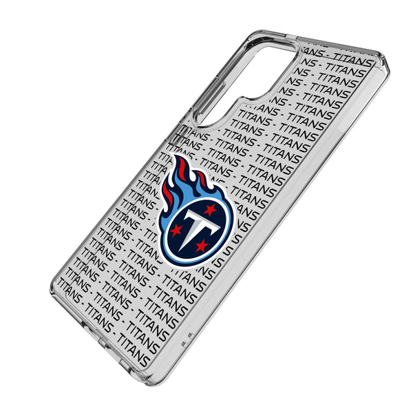Tennessee Titans Text Backdrop Galaxy Clear Phone Case for Samsung Galaxy Iso.Jpg