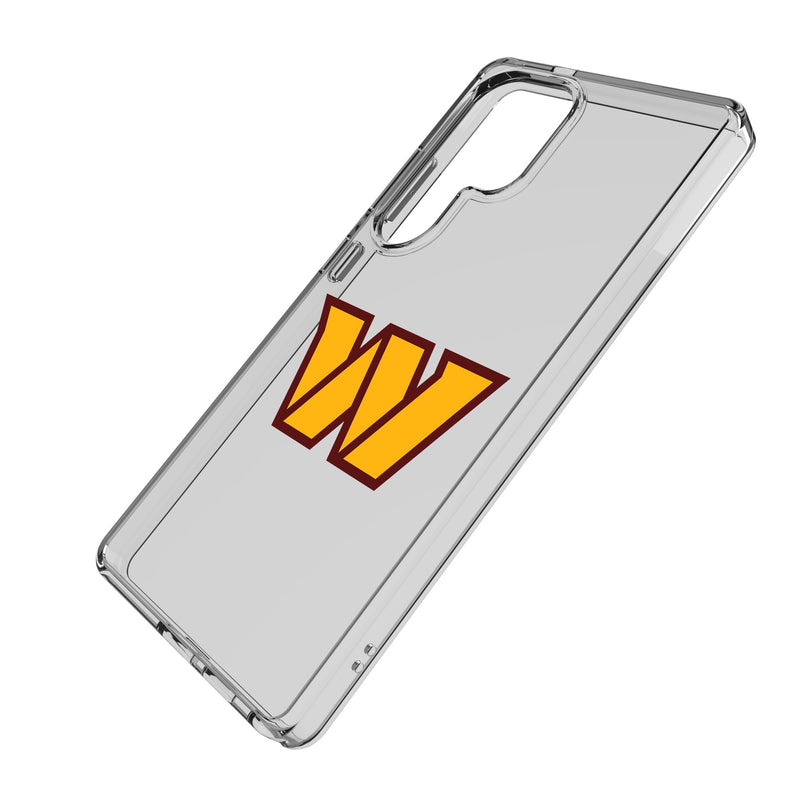Washington Commanders Text Backdrop Galaxy Clear Phone Case for Samsung Galaxy Iso.Jpg