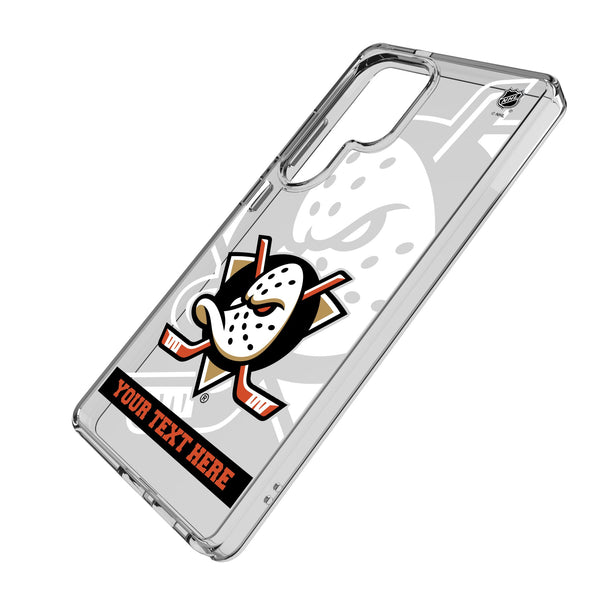 Anaheim Ducks Personalized Tilt Galaxy Clear Phone Case for Samsung Galaxy Iso.Jpg