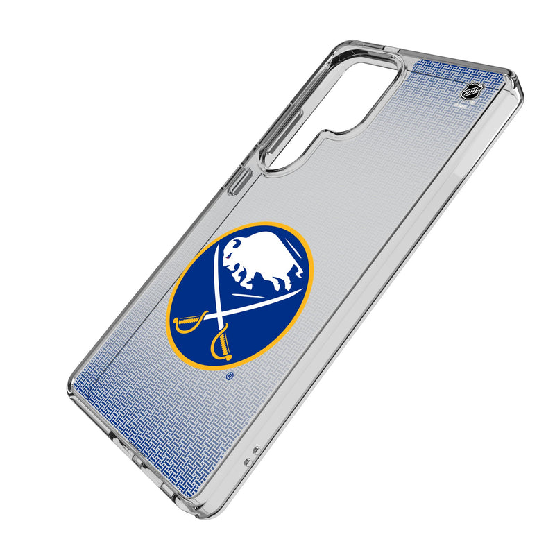 Buffalo Sabres Linen Galaxy Clear Phone Case for Samsung Galaxy Iso.Jpg