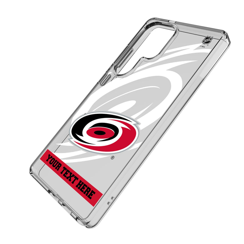 Carolina Hurricanes Personalized Tilt Galaxy Clear Phone Case for Samsung Galaxy Iso.Jpg