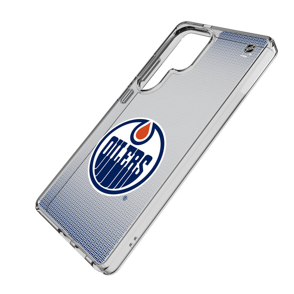 Edmonton Oilers Linen Galaxy Clear Phone Case for Samsung Galaxy Iso.Jpg