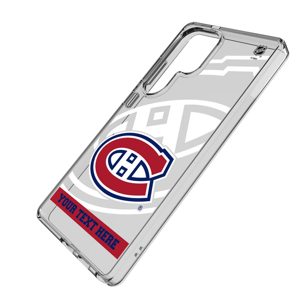 Montreal Canadiens Personalized Tilt Galaxy Clear Phone Case for Samsung Galaxy Iso.Jpg