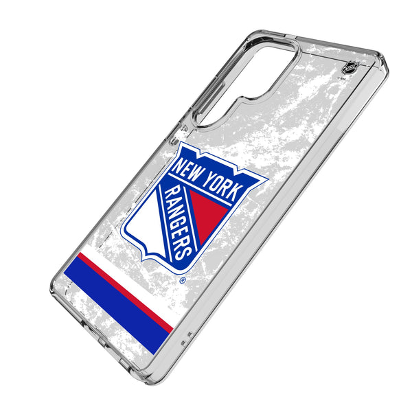 New York Rangers Ice Stripe Galaxy Clear Phone Case for Samsung Galaxy Iso.Jpg